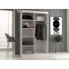 Topeshop IGA 120 BIEL C KPL bedroom wardrobe/closet 7 shelves 2 door(s) White