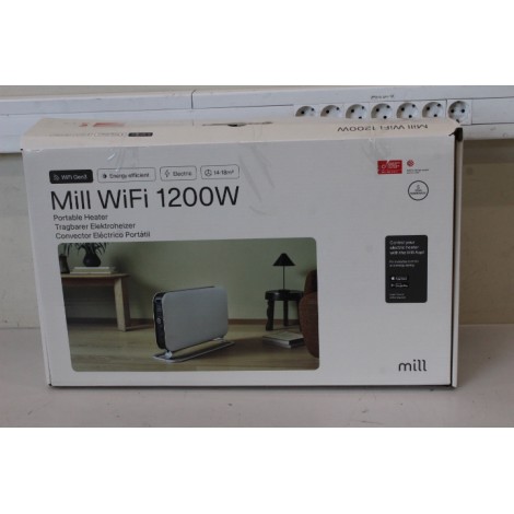 SALE OUT. Mill CO1200WIFI3 GEN3 Convection Heater, 1200W, LED display, white | Mill | Heater | CO1200WIFI3 GEN3 | Convection Heater | 1200 W | Number of power levels 3 | Suitable for rooms up to 14-18 m² | White | DEMO | N/A