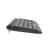 NATEC KEYBOARD TROUT SLIM USB, US LAYOUT, BLACK