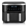 Severin FR 2453 fryer Double 3.25 L Stand-alone 2850 W Hot air fryer Black, Silver