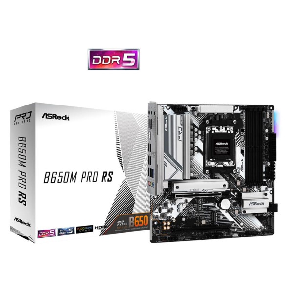 Mainboard|ASROCK|AMD B650|SAM5|Micro-ATX|Memory DDR5|Memory slots 4|1xPCI-Express 3.0 ...