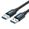 CABLE USB3.0 MALE TO MALE/0.5M BLACK CONBD VENTION
