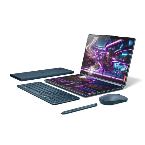 Lenovo Yoga Book 9 13IMU9 Ultra 7 155U 2x 13.3" 2.8K OLED 400nits Glossy 60Hz 32GB LPDDR5x-7467 SSD512 Intel Arc Graphics Win11 Tidal Teal + Backpack B210 GX40Q17225