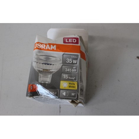 SALE OUT. Osram Parathom Reflector LED 12V MR16 35 non-dim 36° 3,8W/827 GU5.3 bulb | Osram Parathom Reflector LED | GU5.3 | 3.8 W | Warm White | DAMAGED PACKAGING
