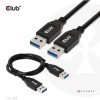 CABLE USB3.1 3A 0.5M/M/M CAC-1409 CLUB3D