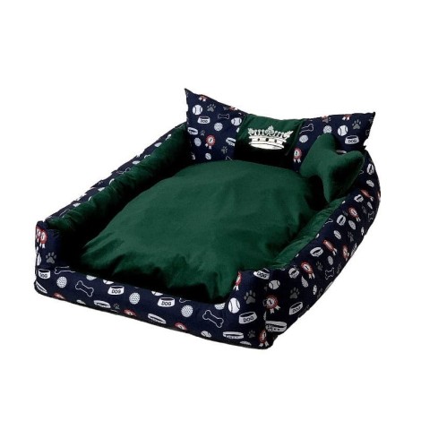 GO GIFT Dog and cat bed L - green  - 90x75x16 cm