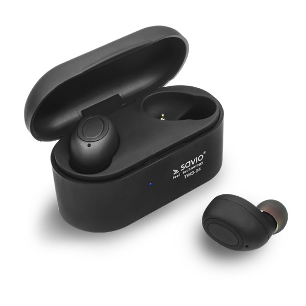 Savio TWS-04 Wireless Bluetooth Earphones Black, ...