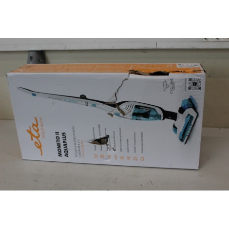 SALE OUT. ETA ETA645390000 Moneto II Aqua Plus Vacuum Cleaner, Handstick, Cordless, Operating time 50 min, White/Blue | ETA Vacuum Cleaner | ETA645390000 Moneto II Aqua Plus | Cordless operating | Handstick 3in1 | Washing function | N/A W | 21.6 V | Opera