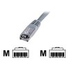 CAT 5e F-UTP | Patch cord | PVC AWG 26/7 | Grey | 3 m | Modular RJ45 (8/8) plug