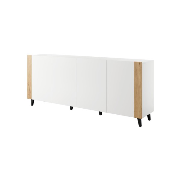 FARO chest of drawers 200x42x82 white ...