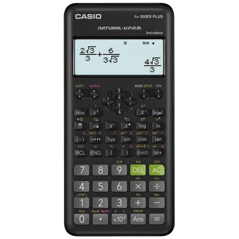 CASIO CALCULATOR SCIENTIFIC FX-350ESPLUS-2 BLACK, 12 DIGIT DISPLAY