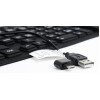 KEYBOARD FLEXIBLE USB ENG/BLACK KB-109F-B GEMBIRD