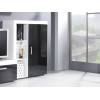 Cama bookcase SAMBA white/black gloss