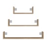 Topeshop MOBI 3P SONOMA shelve Floating shelf Wall mounted Particle board Oak