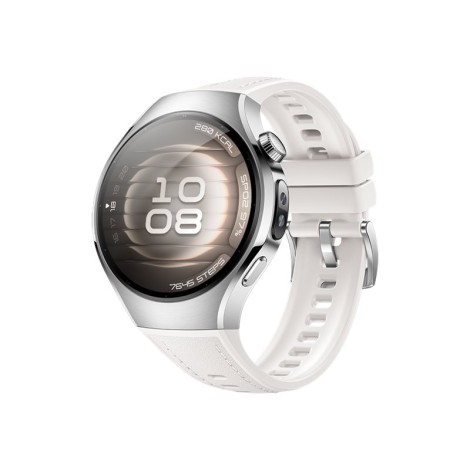 Huawei Watch 5 (42mm), Fluorelastomer White strap, Metal body, Soc-L19L