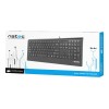 Natec Keyboard, Barracuda, US Layout, Slim | Natec | Keyboard | Barracuda | Standard | Wired | US | Black | 529 g