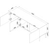 RTV cabinet ISLA 150.5x40x60 black matt