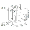 CATA | Hood | RENOVA PURE AIR MNV90 GWH | Canopy | Width 90 cm | Mechanical control | LED | Stainless steel