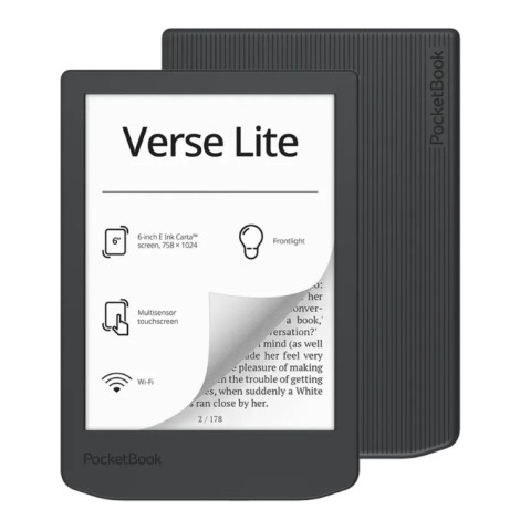 Ebook PocketBook Verse Lite 619 6" E-Ink Carta 8GB Wi-Fi Gray