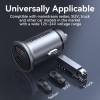 MOBILE CHARGER CAR USB/2P GRAY FFBH0 VENTION