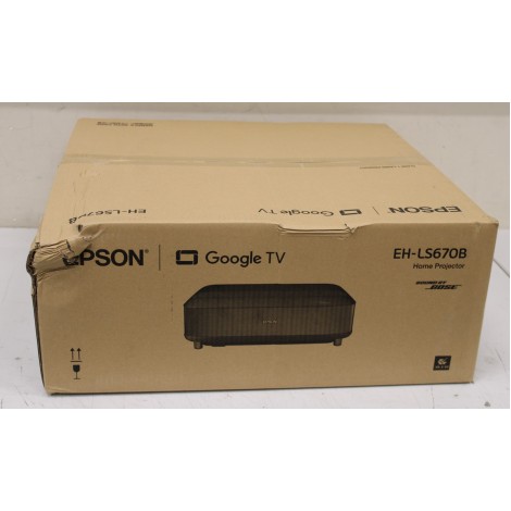 SALE OUT. Epson EH-LS670B 4K Pro-UHD 3LCD Projector/3600Lm/16:9/5000000:1, Black | Epson EH-LS670B | Full HD (1920x1080) | 3600 ANSI lumens | Black | DAMAGED PACKAGING | Wi-Fi