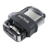 SanDisk Ultra Dual m3.0 USB flash drive 128 GB USB Type-A / Micro-USB 3.2 Gen 1 (3.1 Gen 1) Black, Silver, Transparent