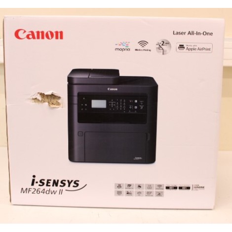 SALE OUT. Canon i-SENSYS MF264dw II 3-in-1 Mono Laser Printer | Canon i-SENSYS | MF264dw II | Laser | Mono | 3-in-1 | A4 | Wi-Fi | Black | DAMAGED PACKAGING