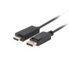 Lanberg | DisplayPort to HDMI Cable | DisplayPort Male | HDMI Male | DP to HDMI | 1 m
