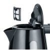 Severin WK 3410 electric kettle 1 L 2200 W Black