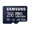 Samsung | MicroSD Card with Card Reader | PRO Ultimate | 256 GB | microSDXC Memory Card | Flash memory class U3, V30, A2