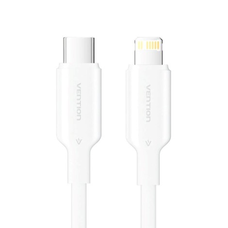 Kabel USB-C do Lightning 3A 480Mbps 1m biały
