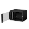 Digitus | Wall Mounting Cabinet | DN-19 07-U-SW | Black | IP protection class: IP20; Front door: Glass door, single opening; Cabinet type: Wall mounting cabinet; Equipment mounting depth min.-max.: 305-370 mm; Load capacity: 100 kg; Dimensions 420 x 600 x