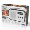 Adler | Digital radio PLL AM/FM | AD 1907 | Alarm function | White/Black