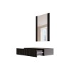 Dressing table with mirror PAFOS 80x41.6x100 mat black