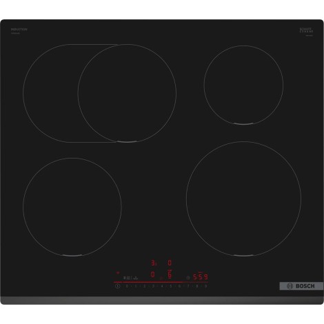 Bosch Serie 6 PIF631HB1E hob Black Built-in 60 cm Zone induction hob 4 zone(s)