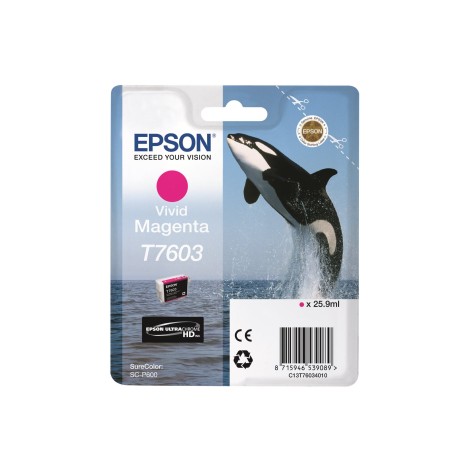 Epson T7603 | Ink Cartridge | Vivid Magenta