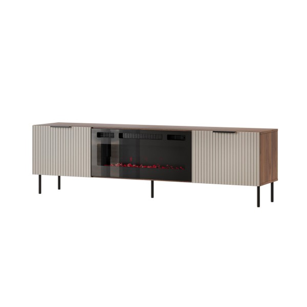ALMERA TV cabinet 180.5x42x52.5 walnut/cashmere + ...