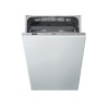 Whirlpool Dishwasher | WSIO 3T223 PCE X | Built-in | Width 45 cm | Number of place settings 10 | Number of programs 7 | Energy efficiency class E | Display | Inox