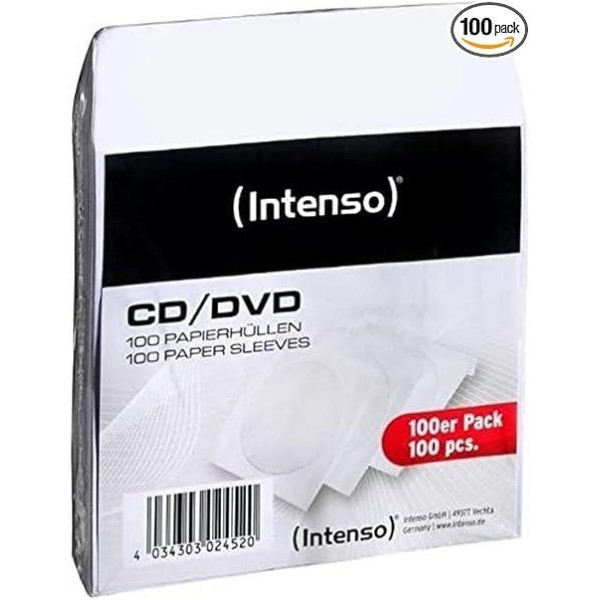 CD MEDIA ACC PAPER SLEEVES/100PACK 9001304 ...