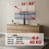 Maclean universal TV stand, for RTV cabinet, stand, max. 40kg, max. VESA 400x400, height and angle adjustment, for 32-65" TV, MC-1240