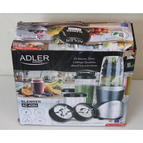 SALE OUT. Adler AD 4084 Blender Smoothie Set, Stainless Steel | Adler Blender Smoothie Set | AD 4084 | Tabletop | 1200 W | Jar material BPA-Free | Jar capacity 0.3+0.5+0.5+0.7 L | Ice crushing | Stainless Steel | DAMAGED PACKAGING