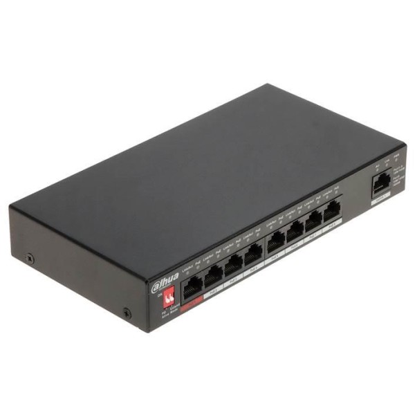 Switch|DAHUA|Type L2|Desktop/pedestal|Rack|1x10Base-T / 100Base-TX / 1000Base-T|PoE ...