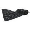 KEYBOARD FLEXIBLE USB ENG/BLACK KB-109F-B GEMBIRD