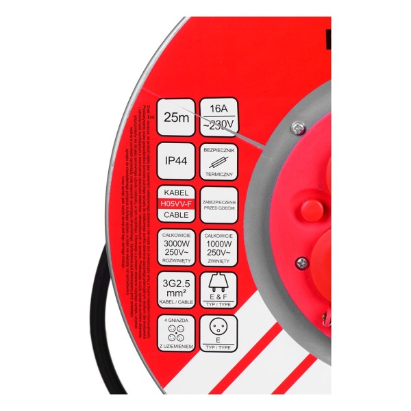 Extension cable VERTEX PB25METAL 3x2, 5 ...