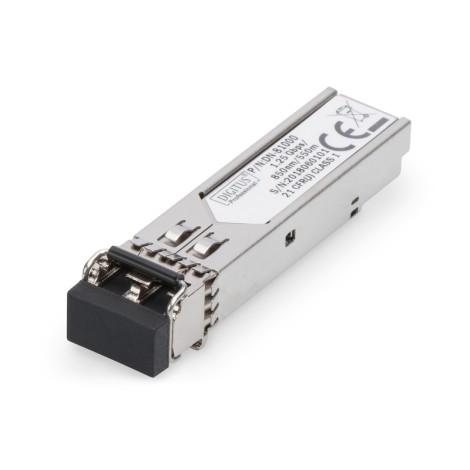 Digitus | Mini SFP Module | DN-81000 | 50-62.5/125 μm MMF (Multi-Mode Fiber) | Multimode LC Duplex Connector | 1250 Mbit/s | Wavelength 850 nm | Maximum transfer distance 550 m