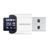 Samsung | MicroSD Card with Card Reader | PRO Ultimate | 256 GB | microSDXC Memory Card | Flash memory class U3, V30, A2