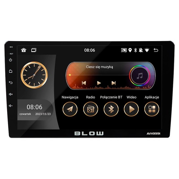 Radio BLOW AVH-9991 1DIN 9" Android/WiFi/GPS/CARPLAY