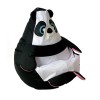 Sako bag pouffe Panda black and white L 105 x 80 cm
