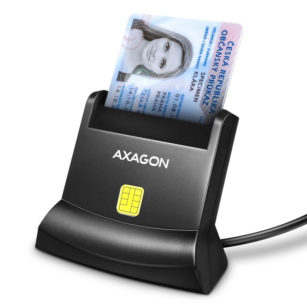 AXAGON Universal desktop USB contact Smart ...