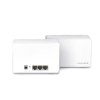 Wireless Router|MERCUSYS|Wireless Router|2-pack|3000 Mbps|Mesh|3x10/100/1000M|HALOH80X(2-PACK)